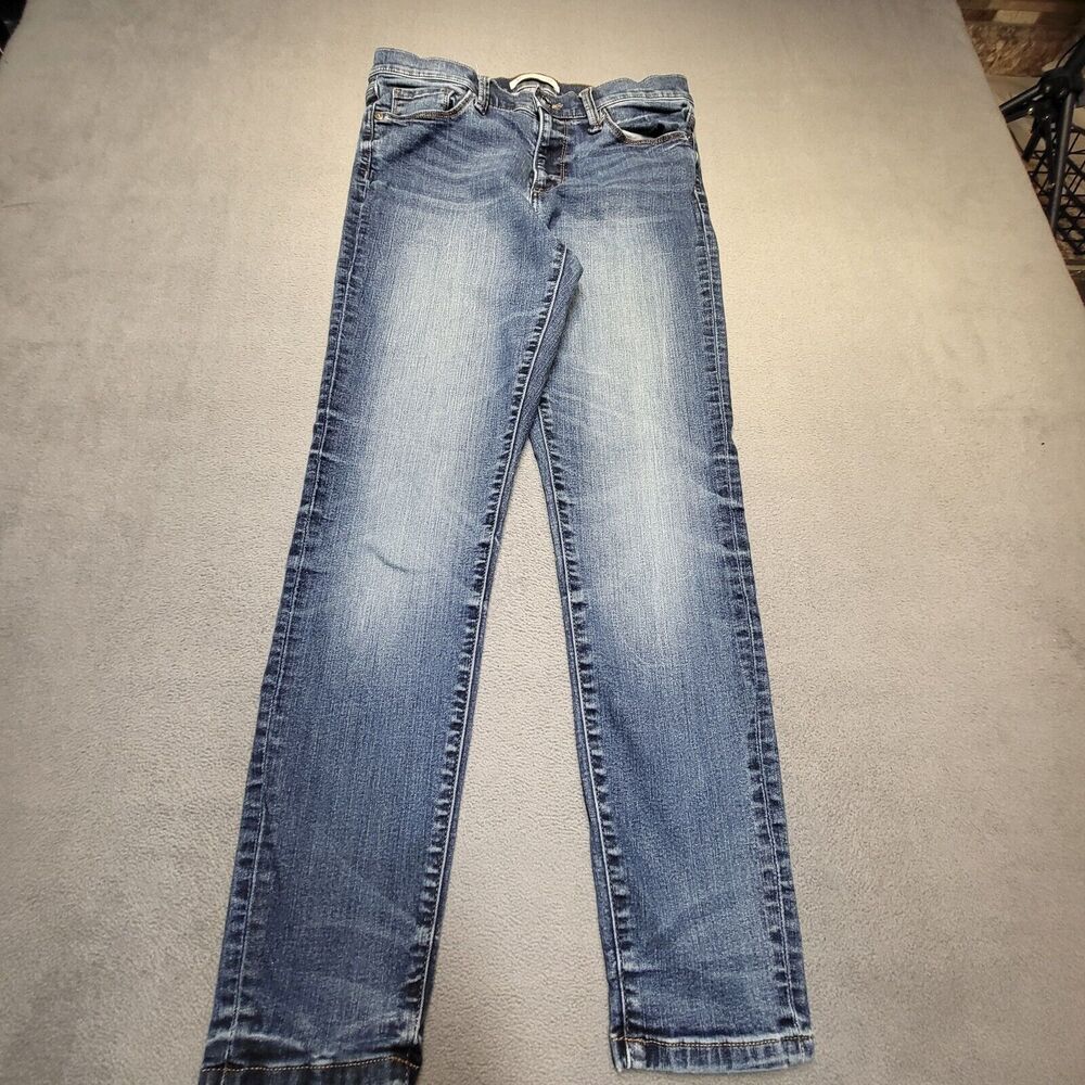 Banana Republic Jeans Womens 29 Blue Skinny Ankle Stretch Distressed